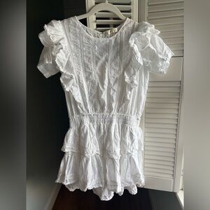 LoveShackFancy White Ruffled Blouse